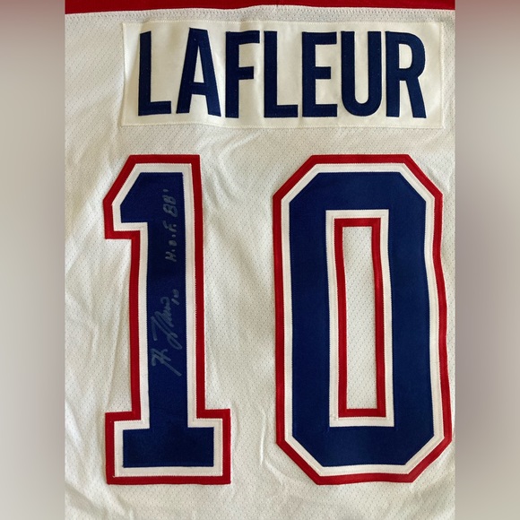 SIGNED Guy Lafleur #10 Jersey - Picture 7 of 9
